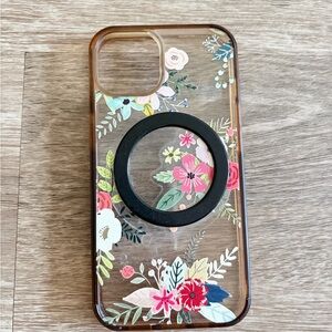 Floral Phone Case with Ring Holder for iPhone 13